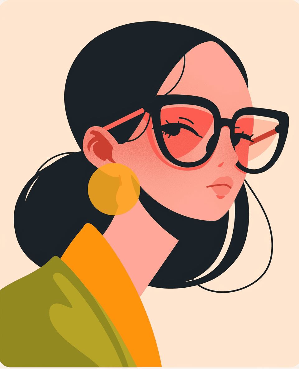 Woman Street original repeating artwork