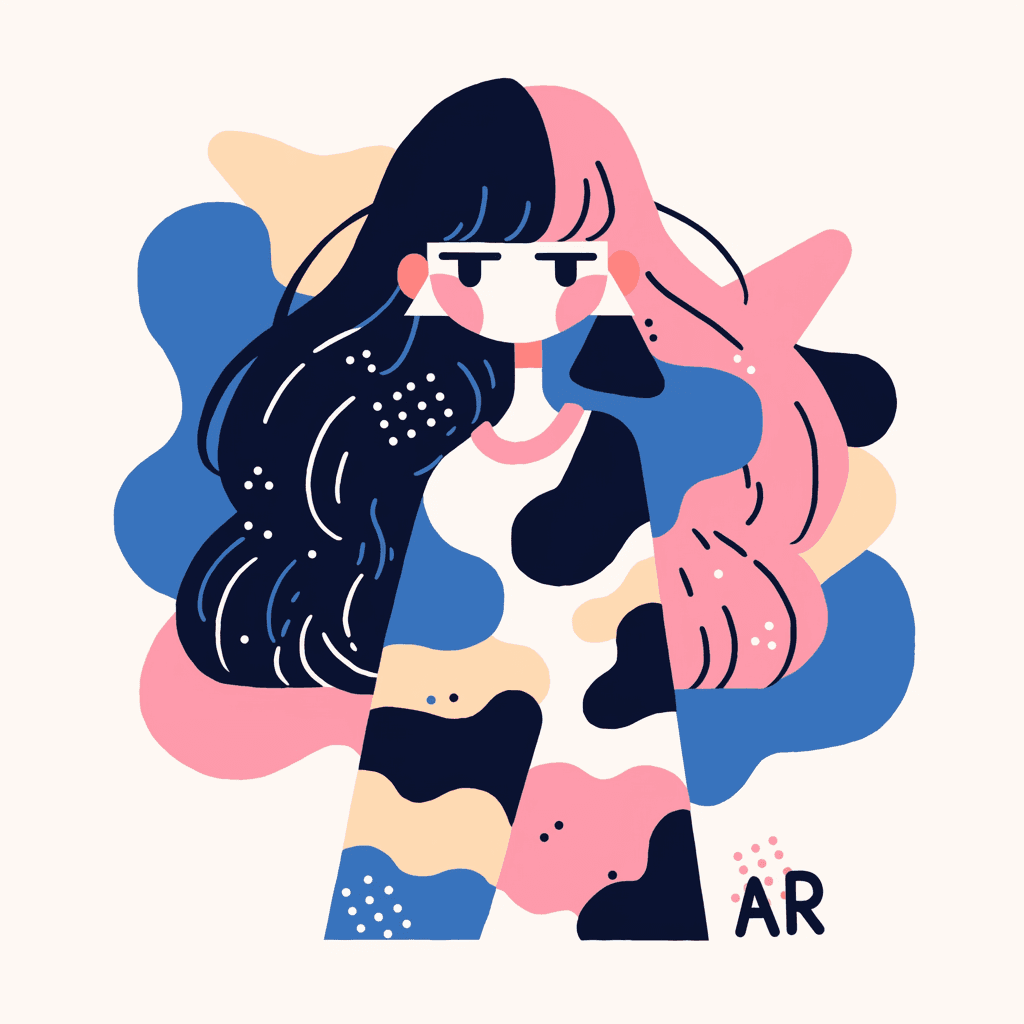 Woman Blast original repeating artwork