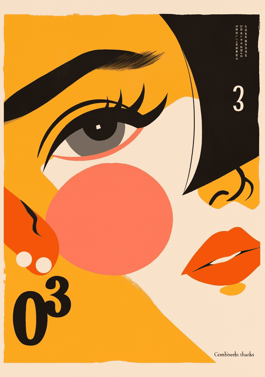 Woman Onyx original repeating artwork
