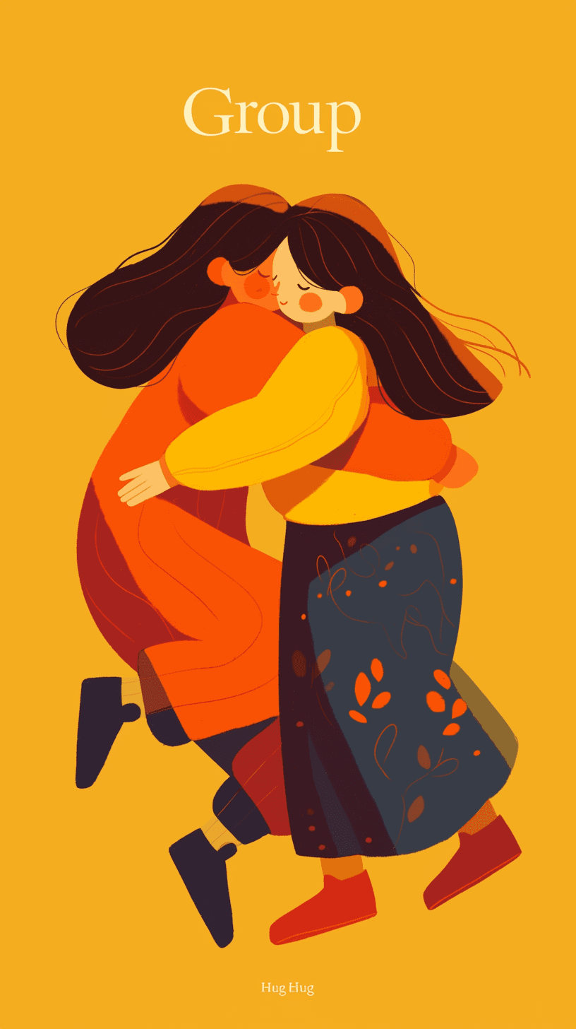 Woman Parade original repeating artwork