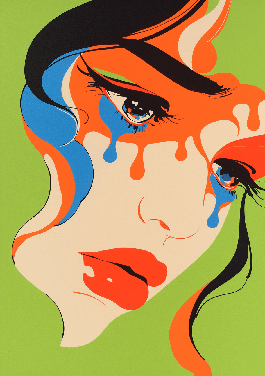 Woman Starlight original repeating artwork