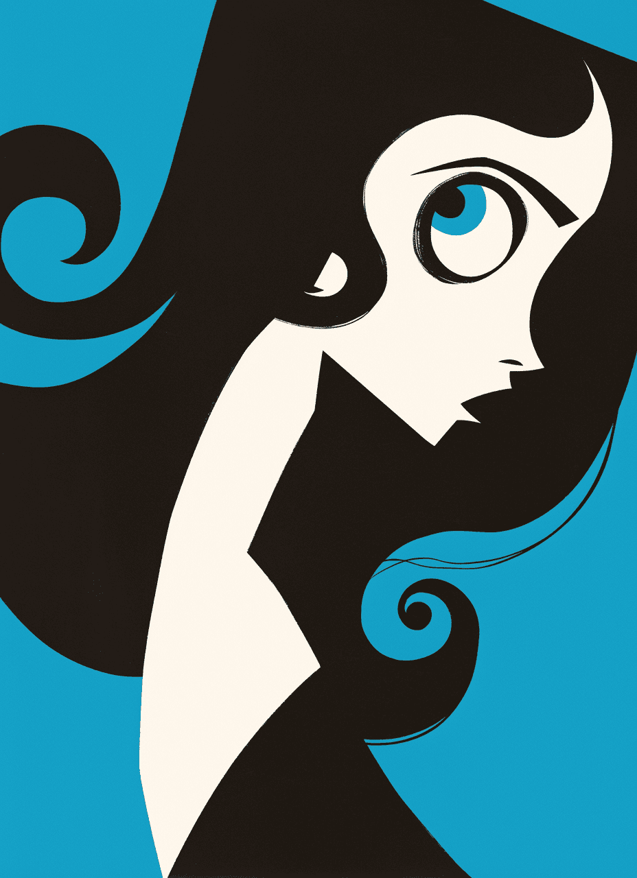 Woman Zip original repeating artwork