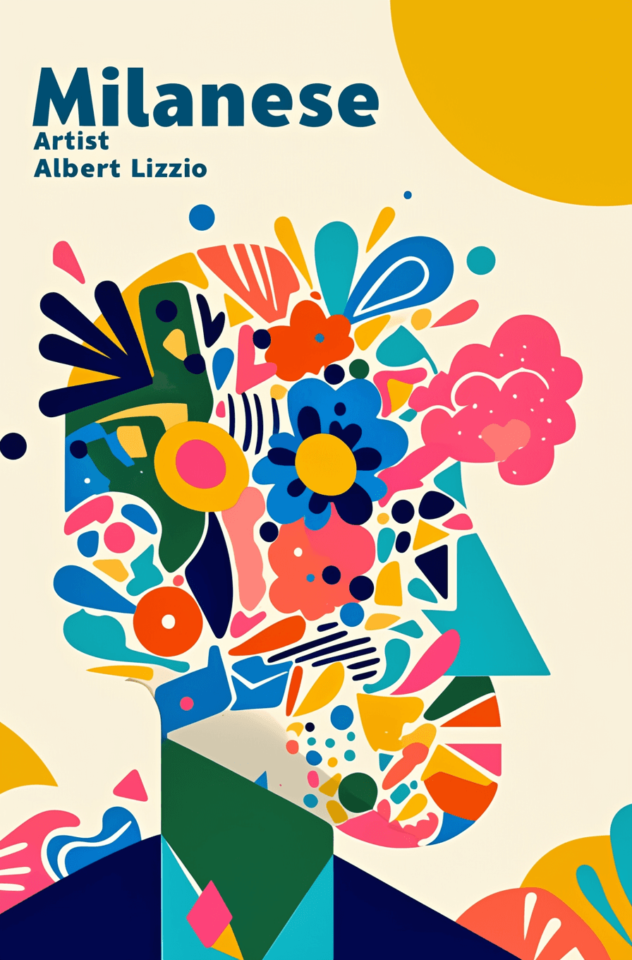 Abstract People Gleam original repeating artwork