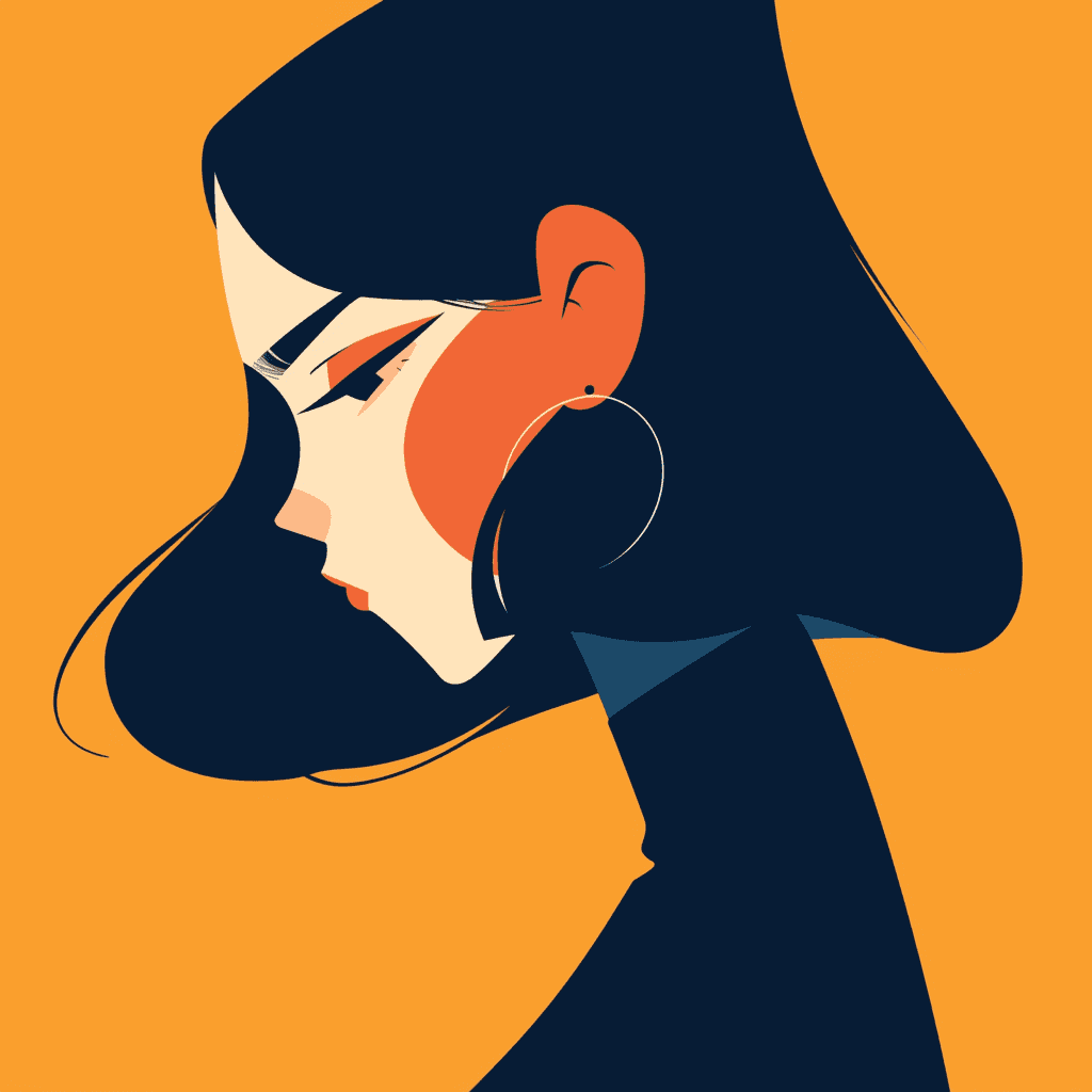 Woman Fizz original repeating artwork