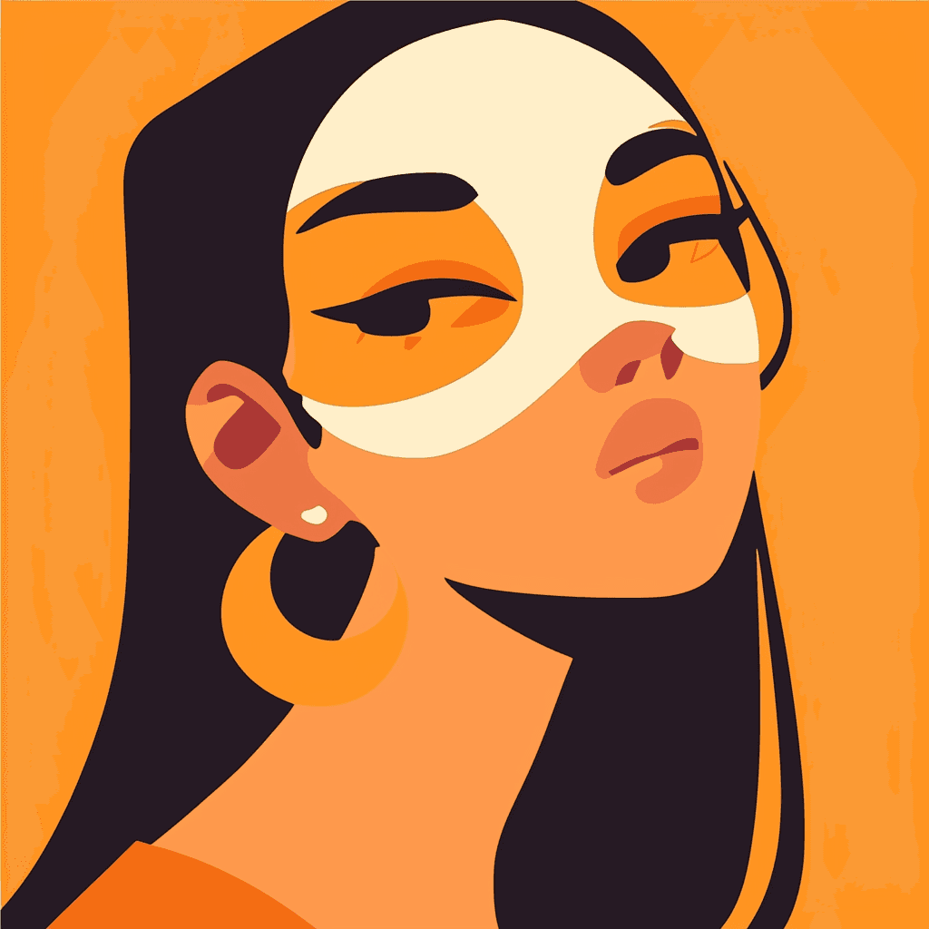 Woman Downtown original repeating artwork
