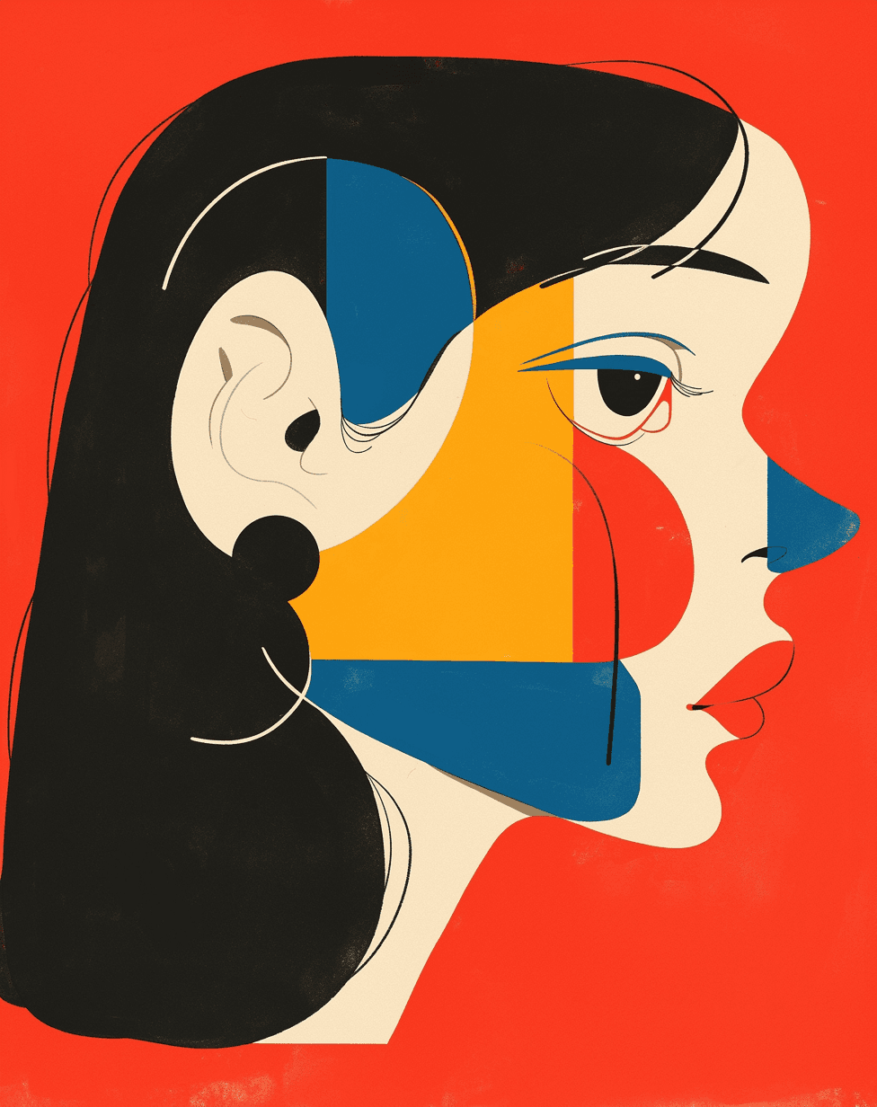 Woman Archive original repeating artwork