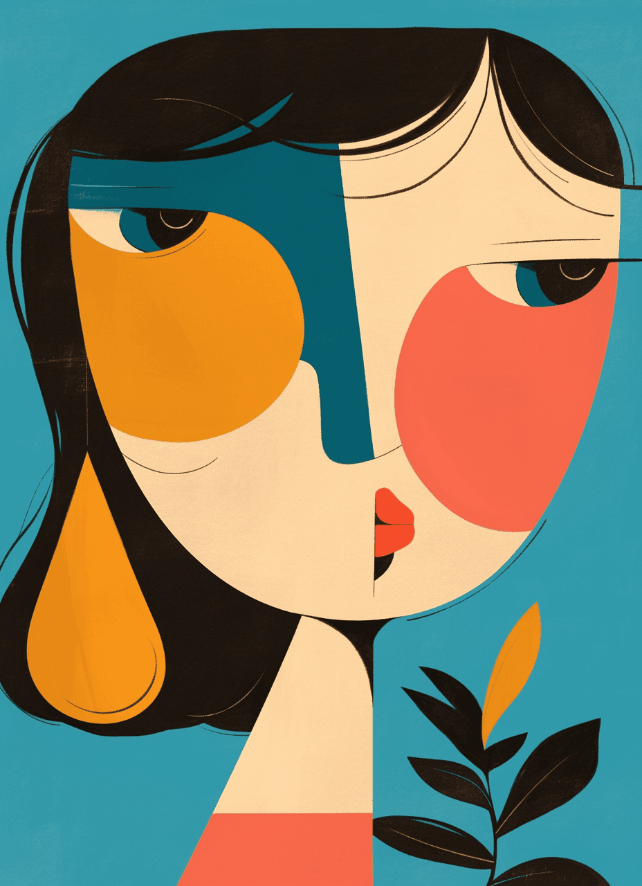 Abstract People Jam original repeating artwork