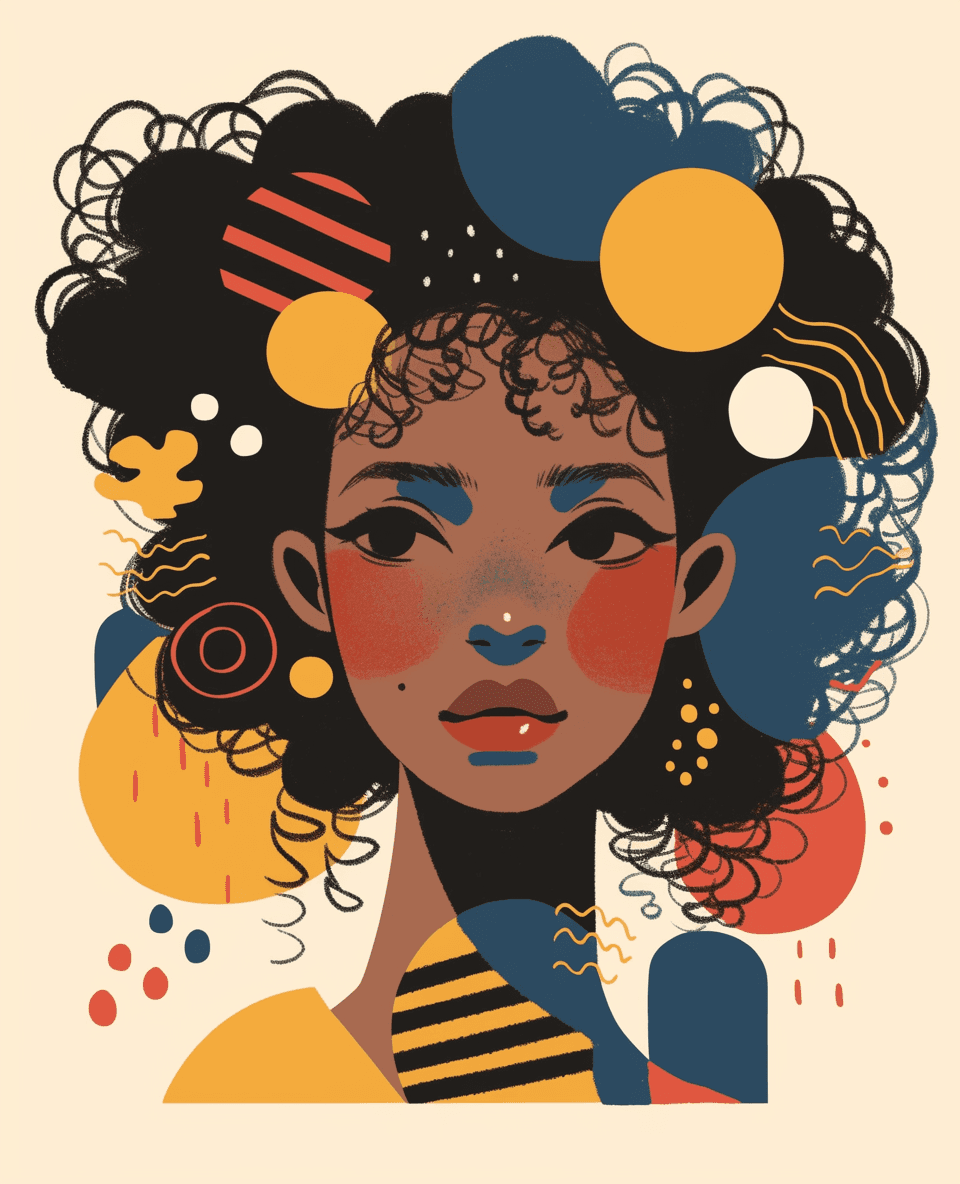 Woman Tone original repeating artwork