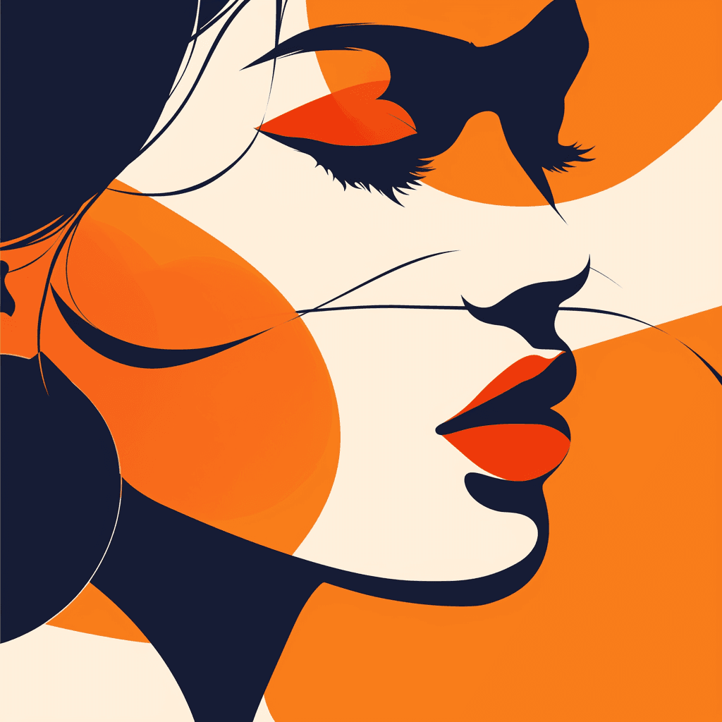 Woman Bloom original repeating artwork