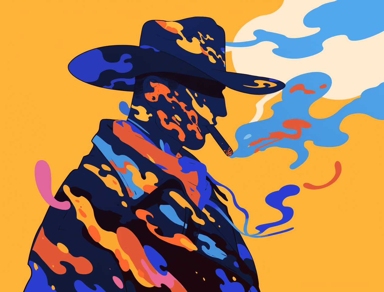 Abstract People Spark original repeating artwork