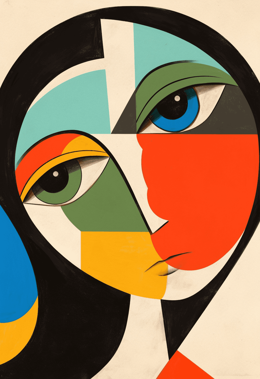 Abstract People Loop original repeating artwork