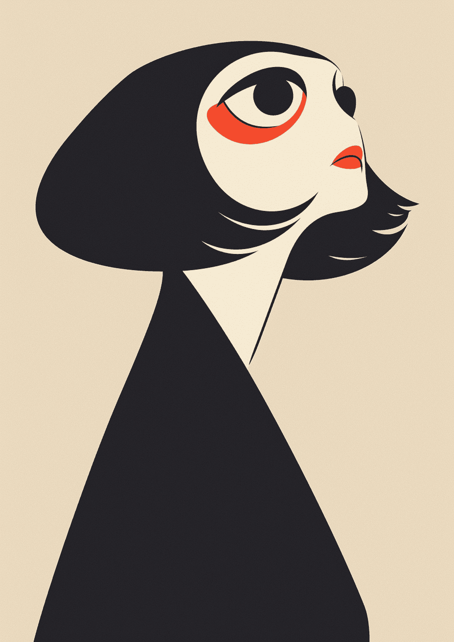 Woman Subway original repeating artwork