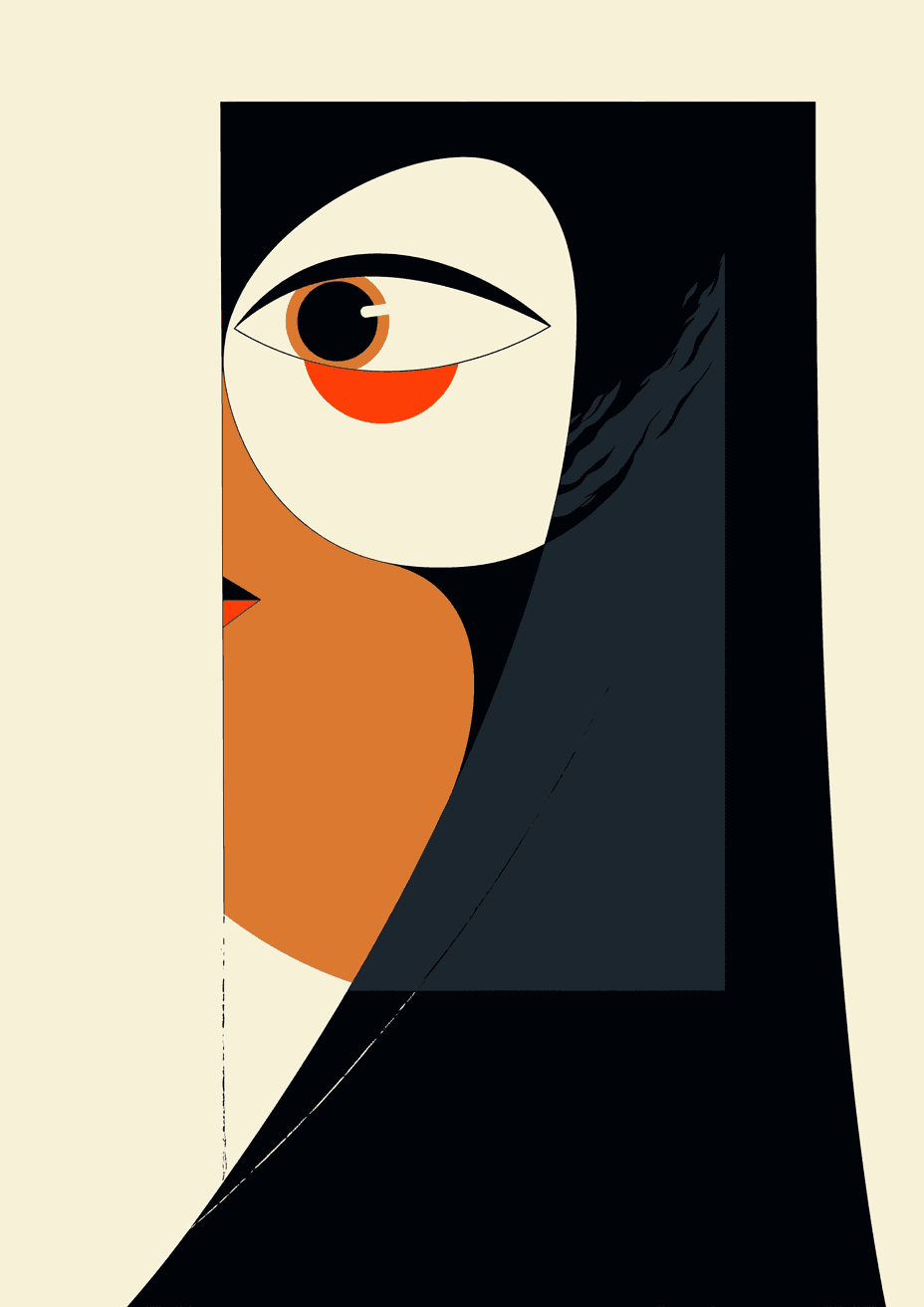 Woman Rhythm original repeating artwork