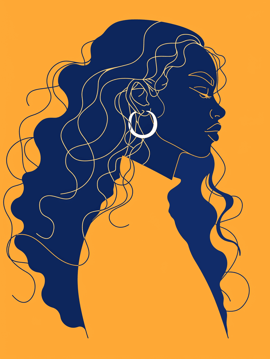 Woman Dawn original repeating artwork