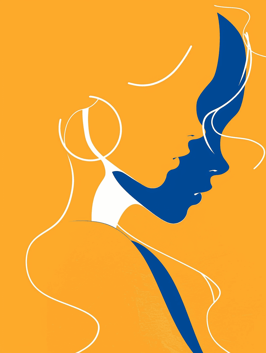 Woman Mono original repeating artwork