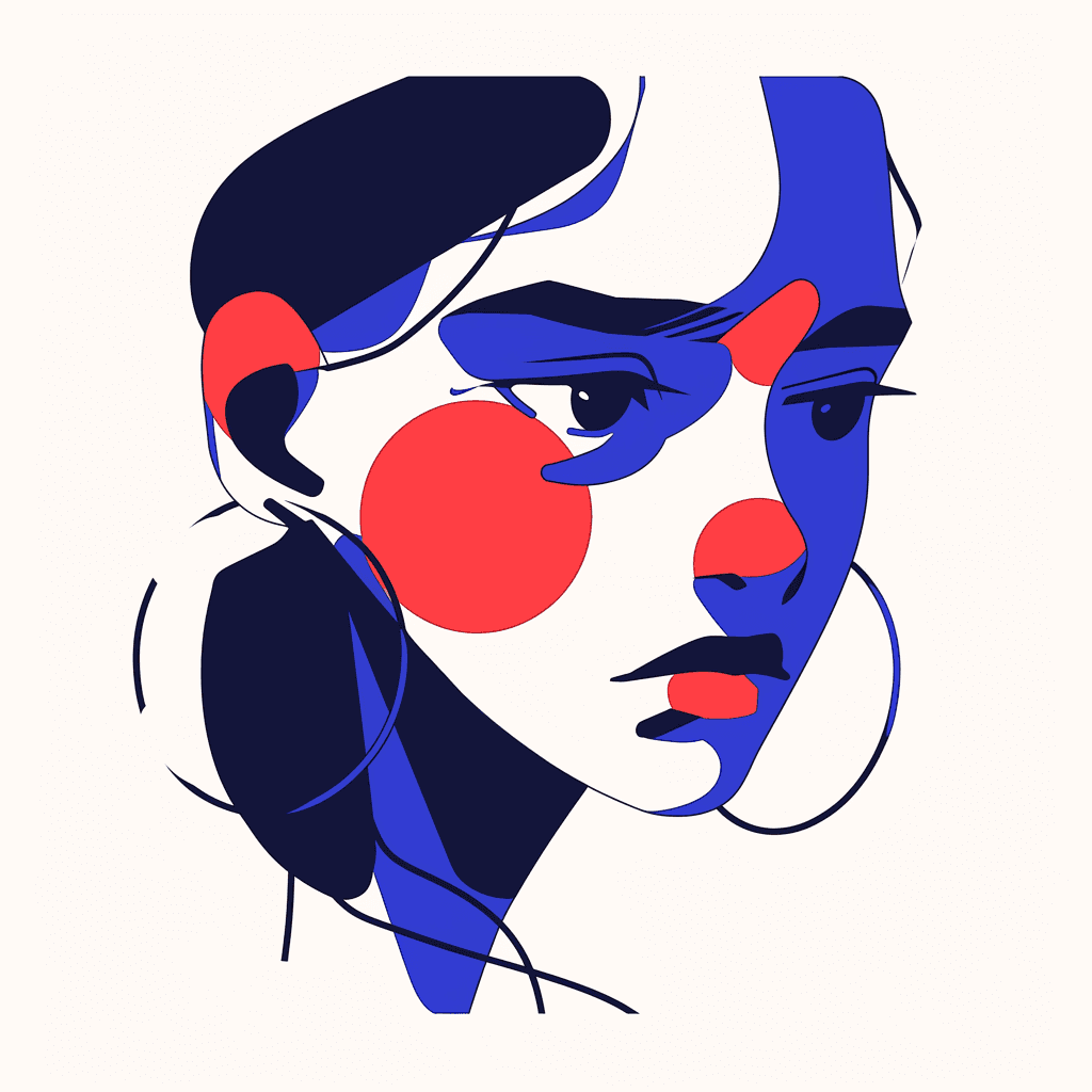 Woman Spring original repeating artwork