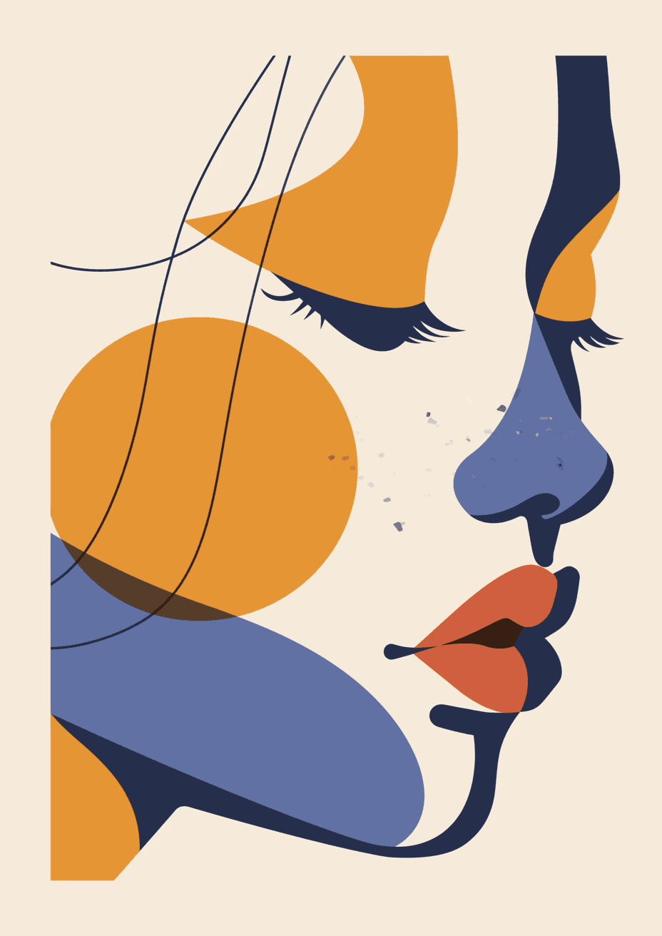 Abstract People Snap original repeating artwork