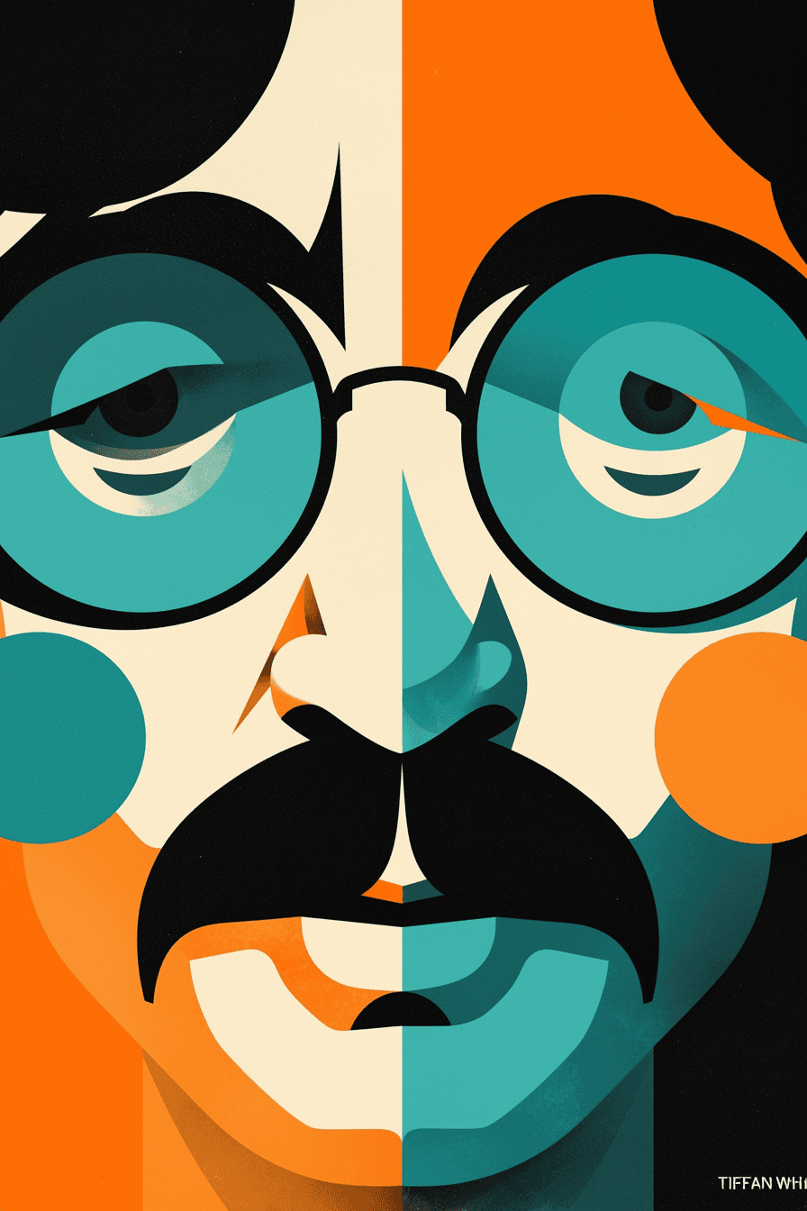 Face Summer original repeating artwork