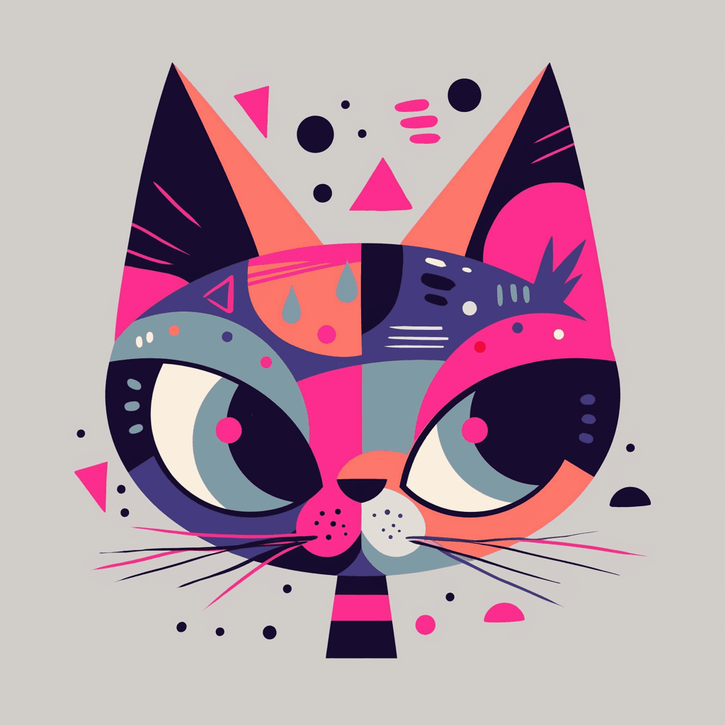 Abstract Animals Tribe original repeating artwork