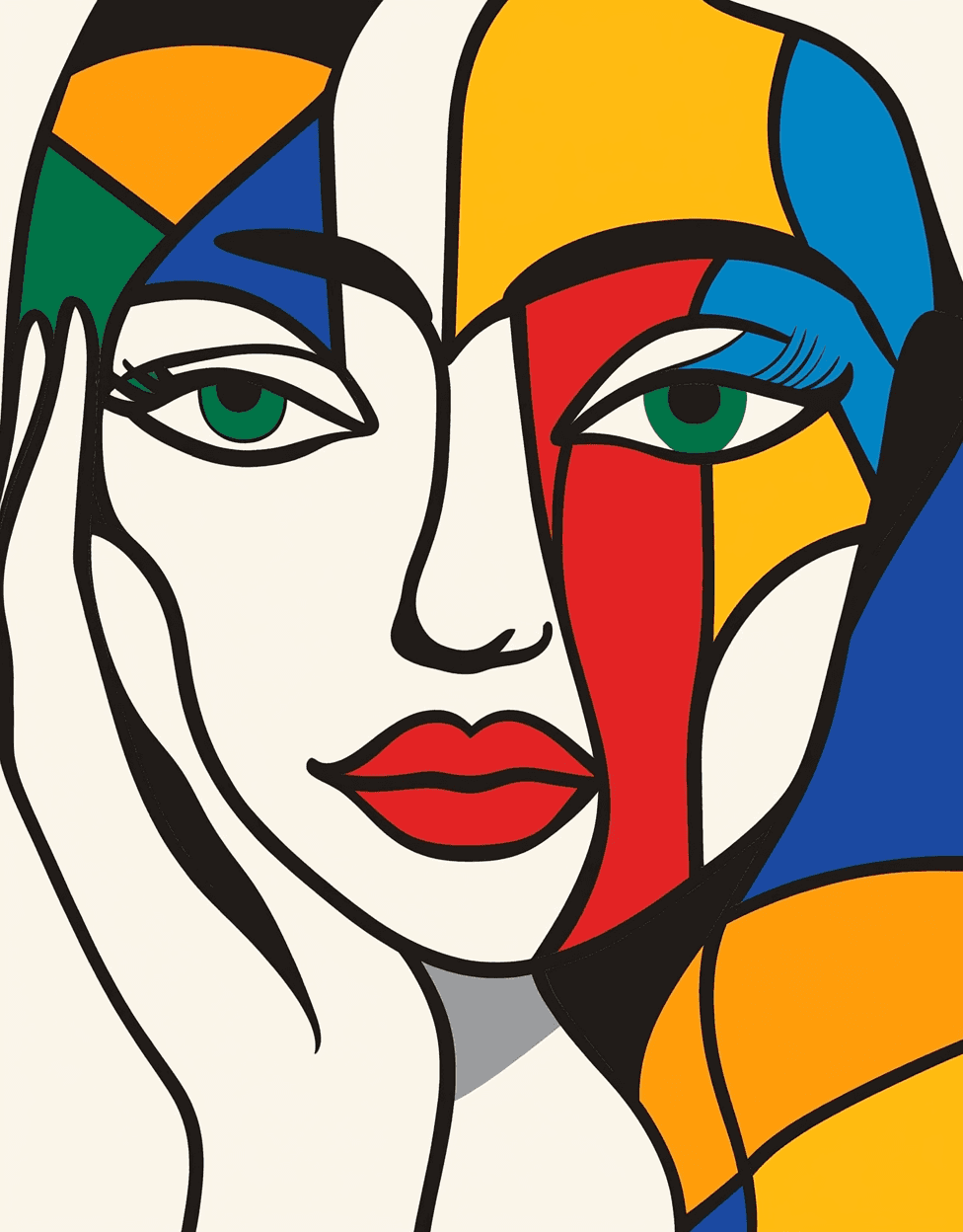 Figure Rooftop original repeating artwork
