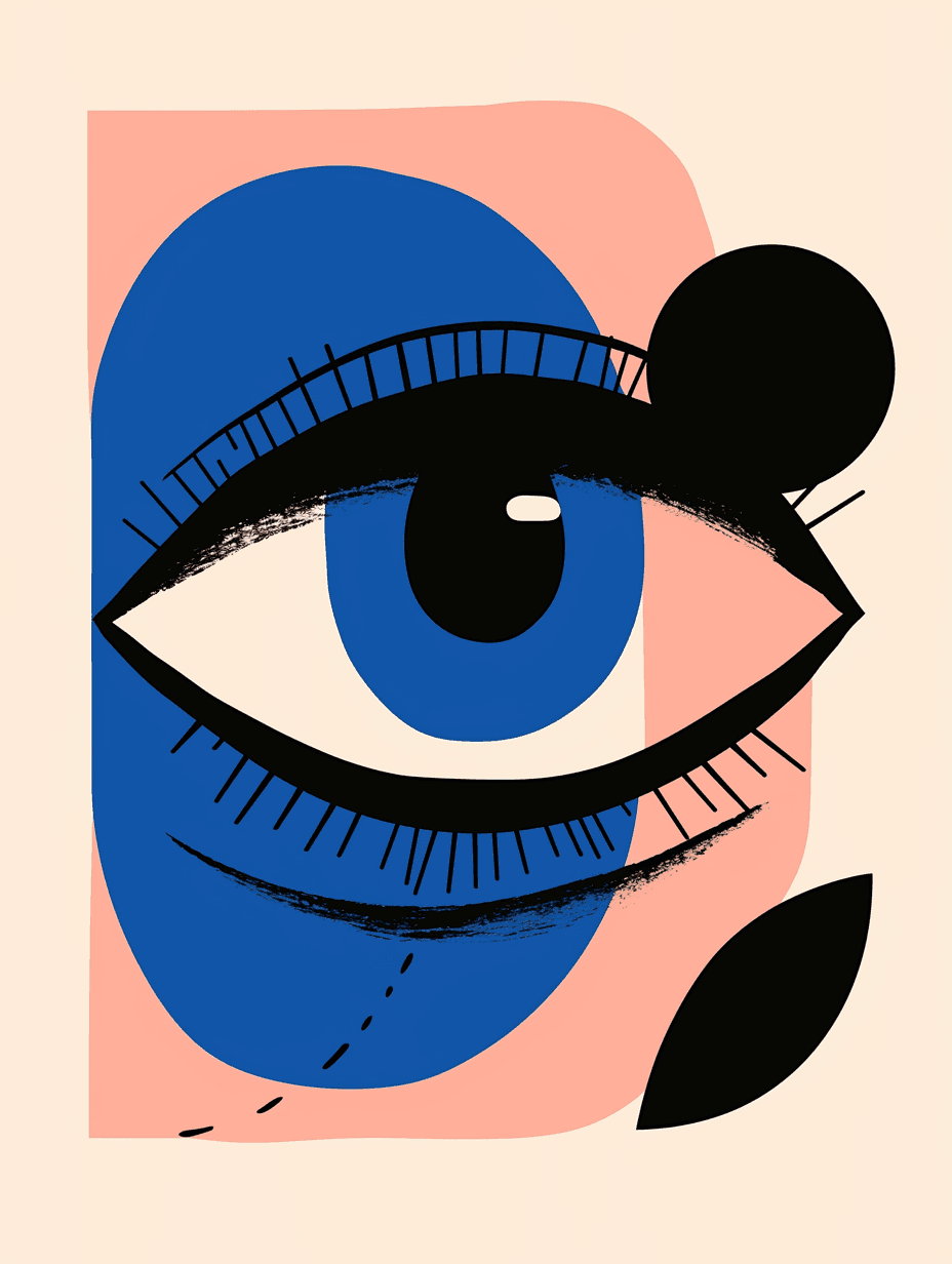 Abstract Eye Pals original repeating artwork