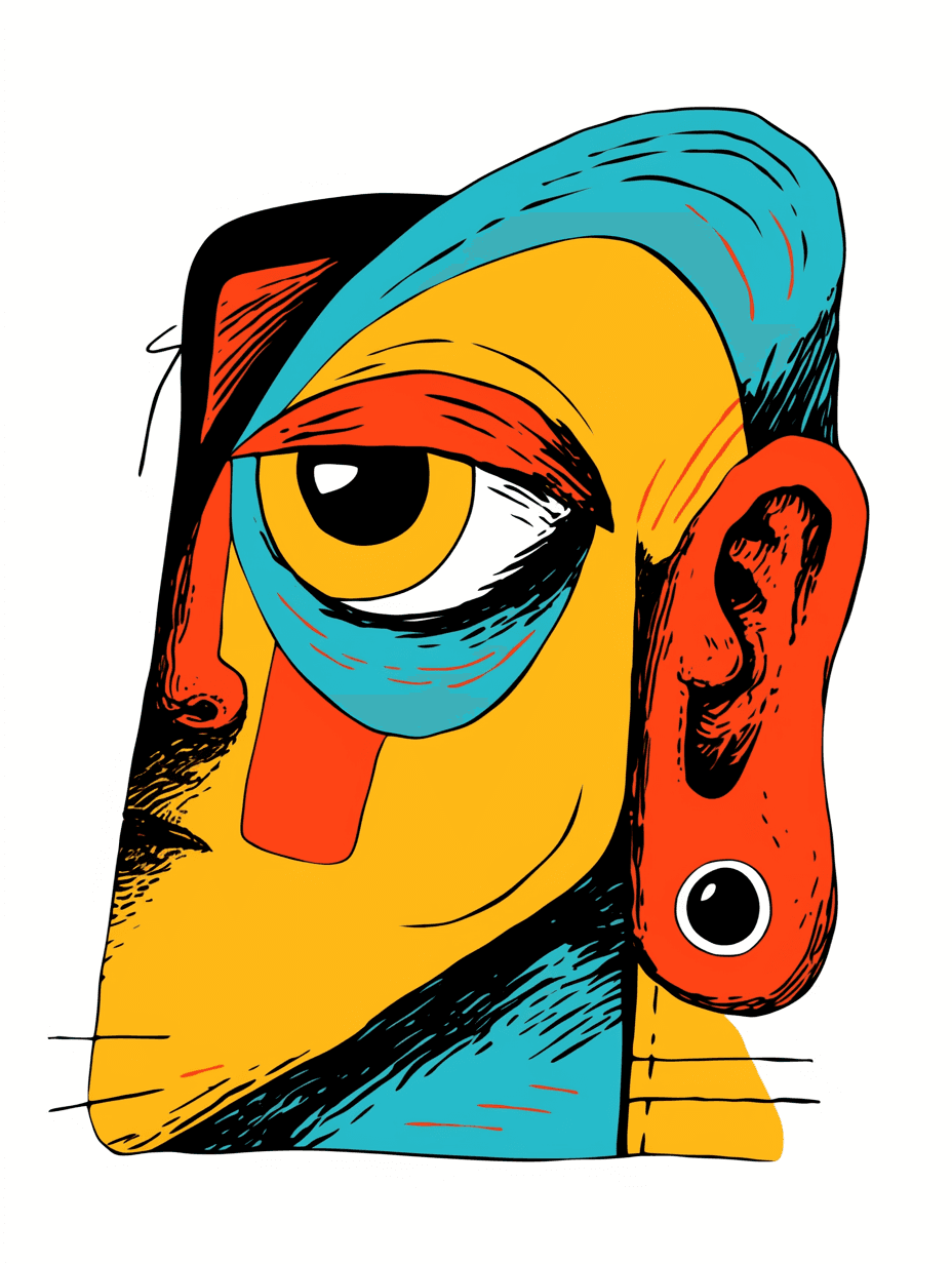 Face 007 original repeating artwork