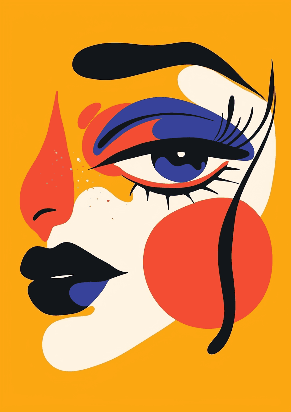 Abstract Eye Gleam original repeating artwork