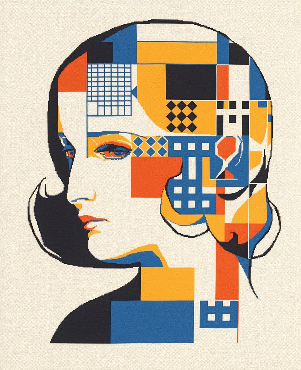 Woman Groove original repeating artwork