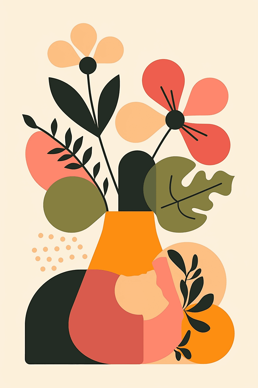 Abstract Blossom Crew original repeating artwork