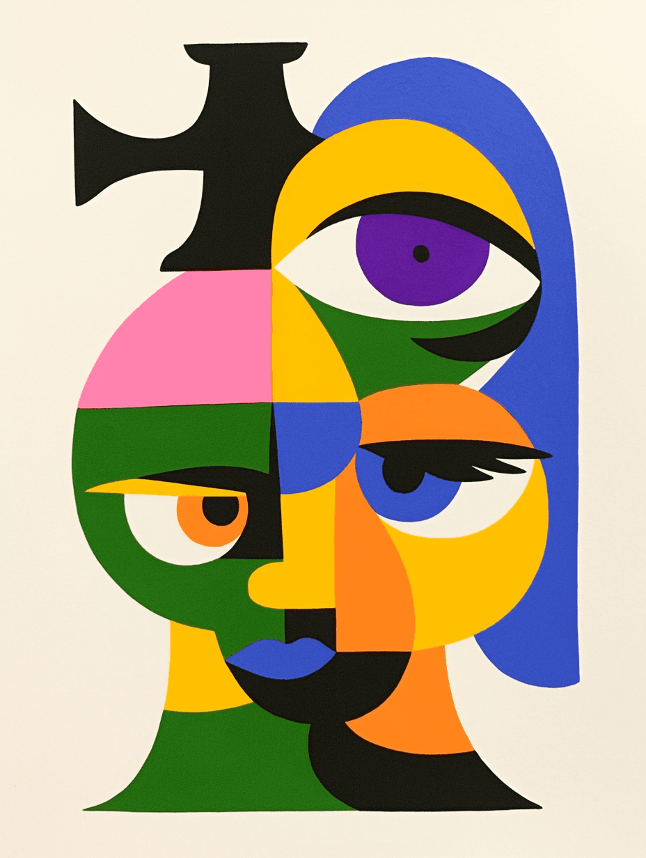 Face Glow original repeating artwork