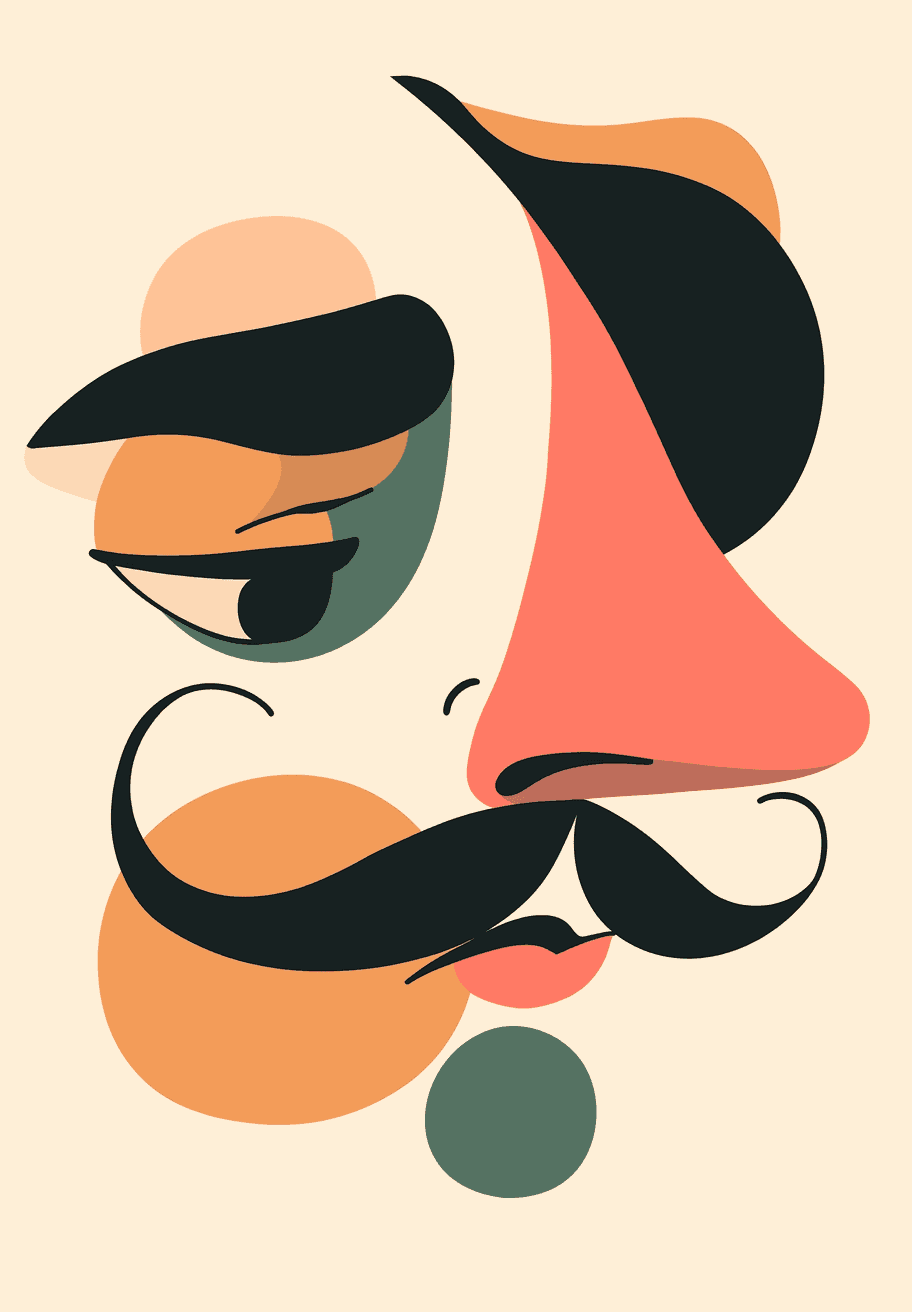 Abstract Figure Groove original repeating artwork