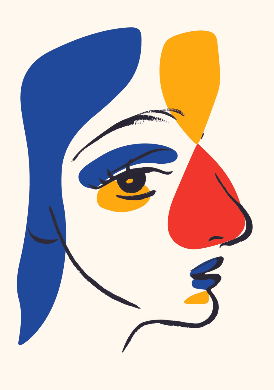 Face Tribe original repeating artwork