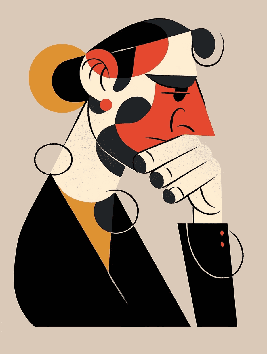 Abstract Figure 021 original repeating artwork
