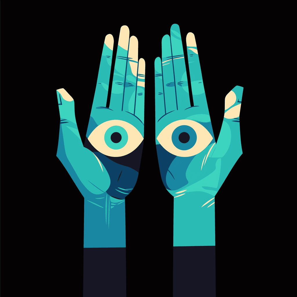 Eye Morning original repeating artwork