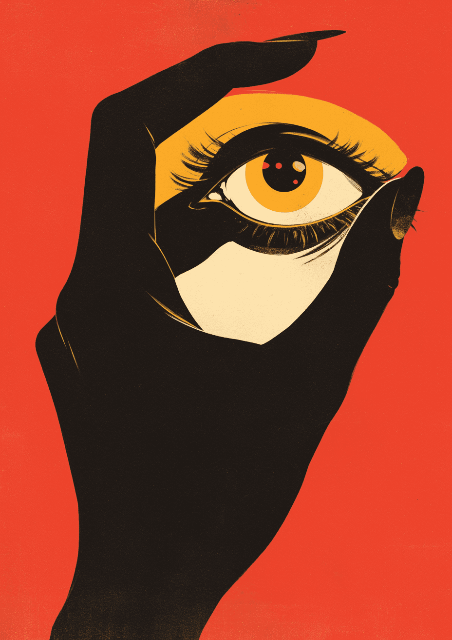 Eye Night original repeating artwork