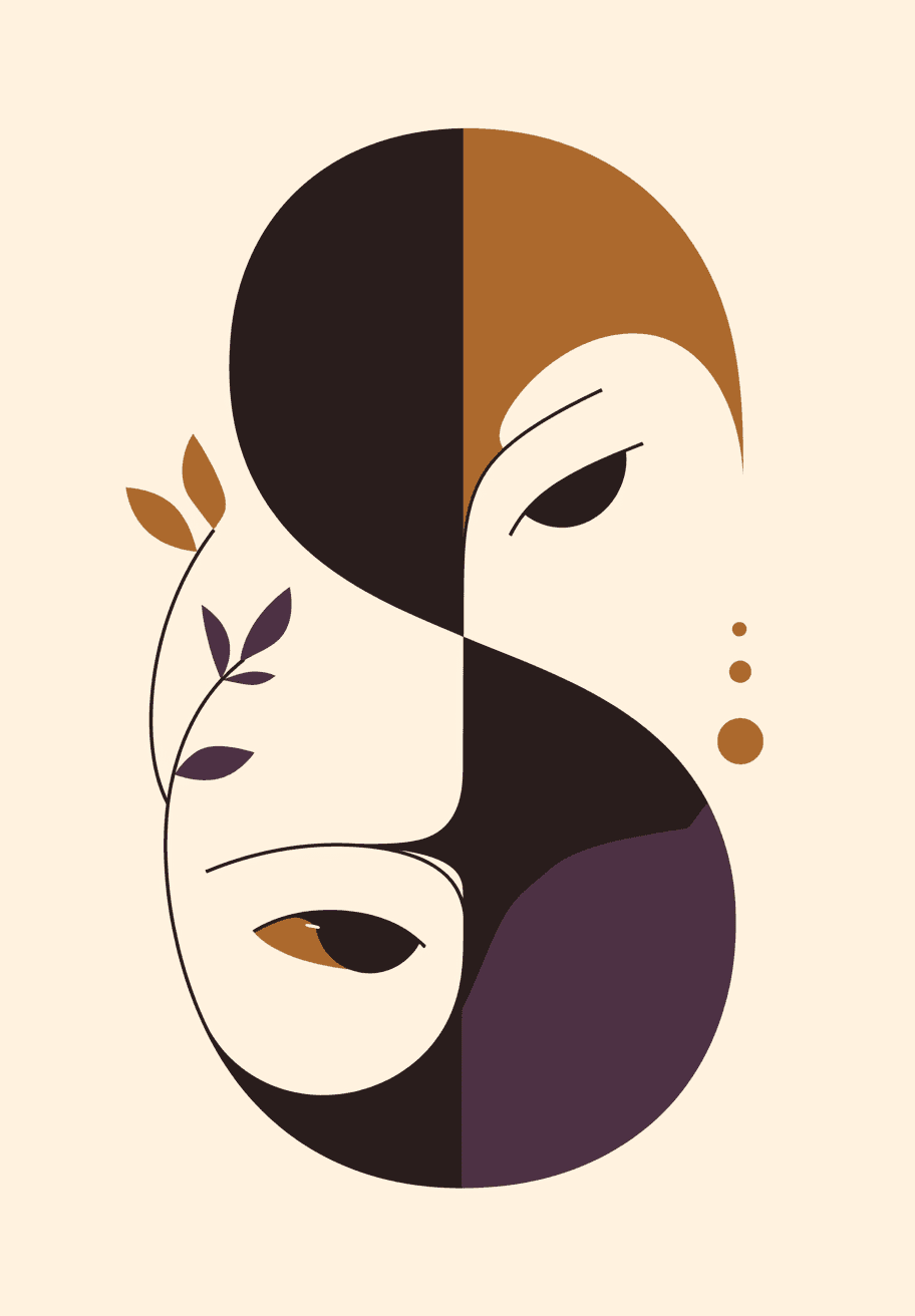 Abstract Face 511 original repeating artwork