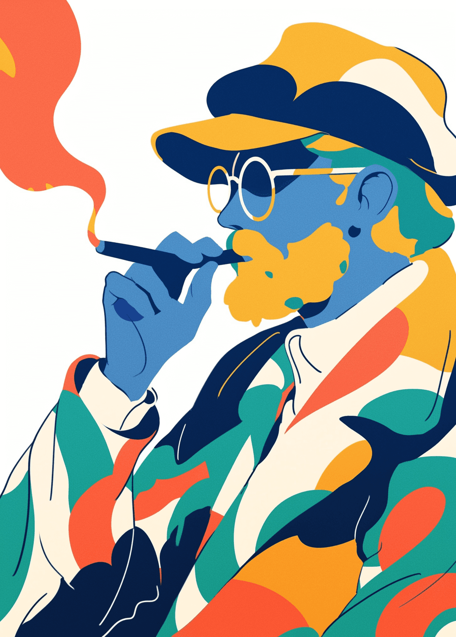 Man Club original repeating artwork