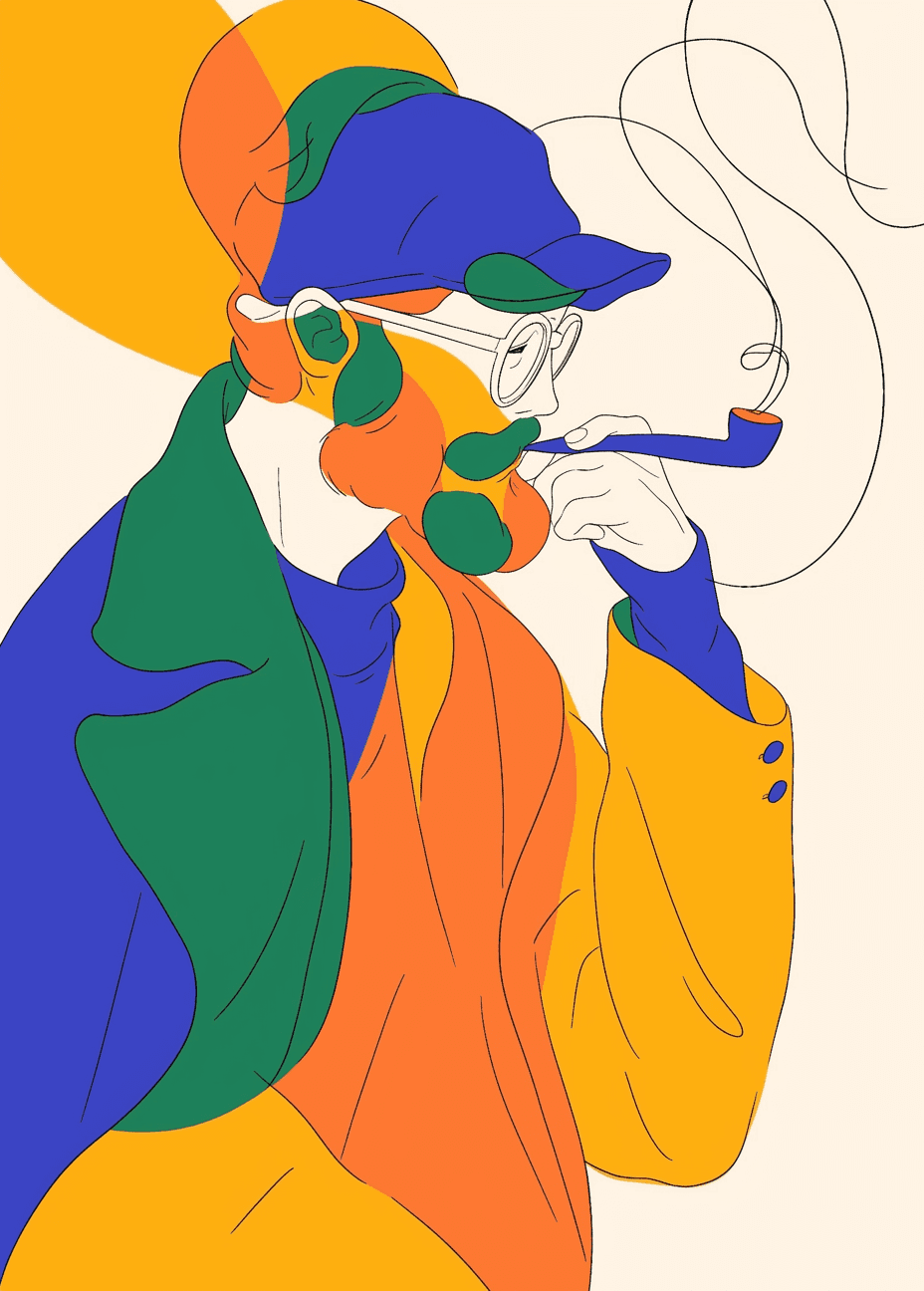 Man original repeating artwork