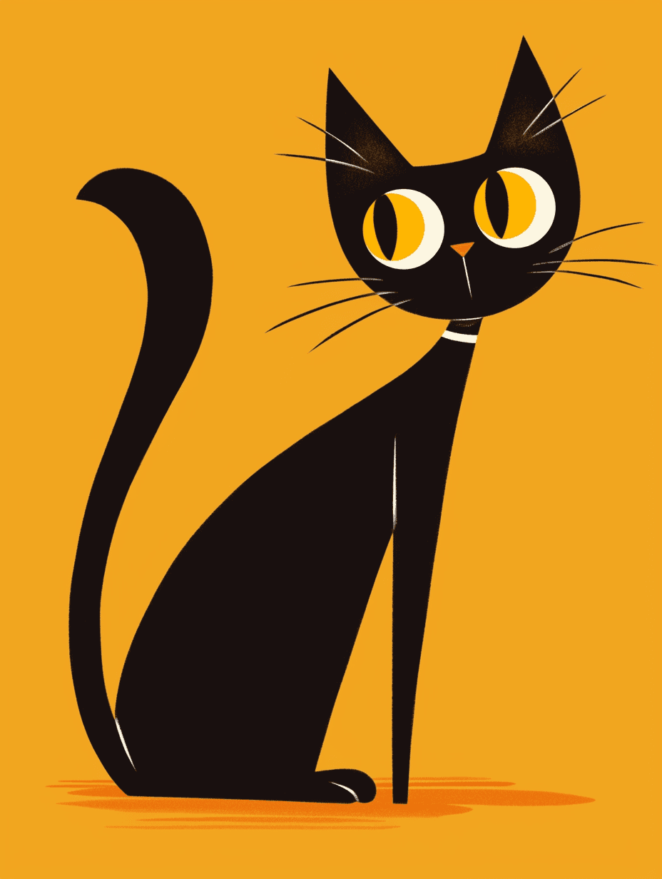 Cat Go original repeating artwork
