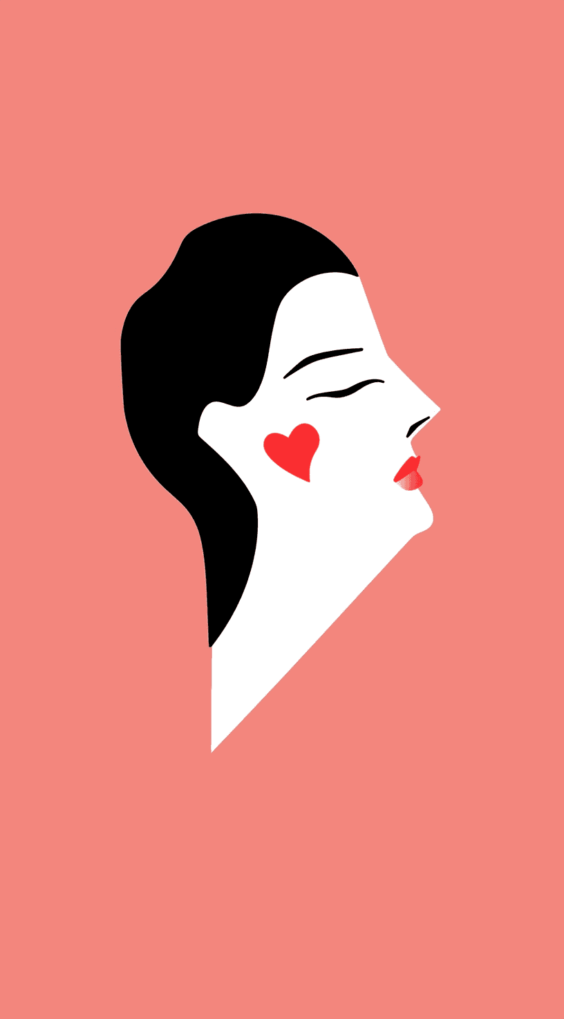 Woman Carnival original repeating artwork