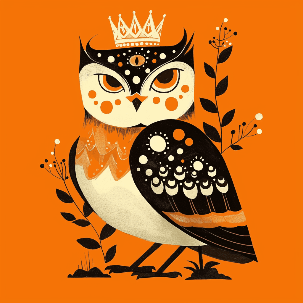 Owl Squad original repeating artwork