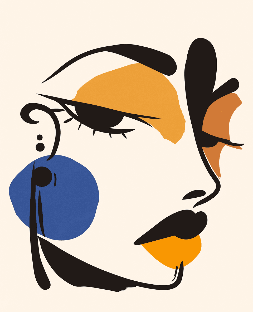 Abstract Figure Blast original repeating artwork