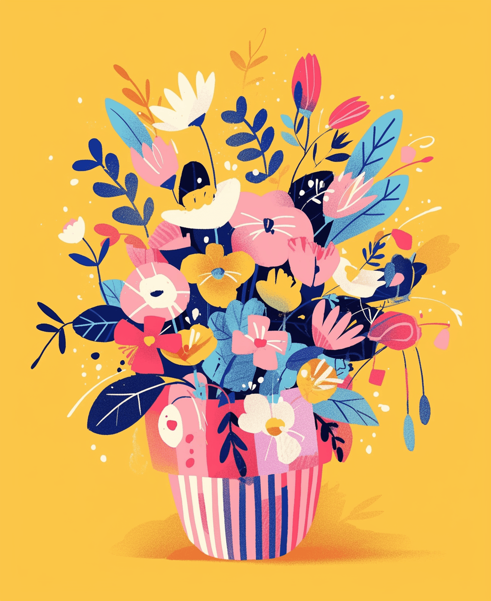 Fresh Bloom 003 original repeating artwork