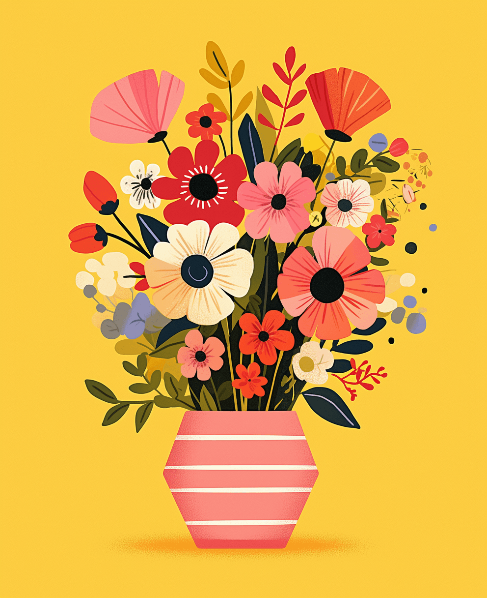 Fresh Bloom 436 original repeating artwork