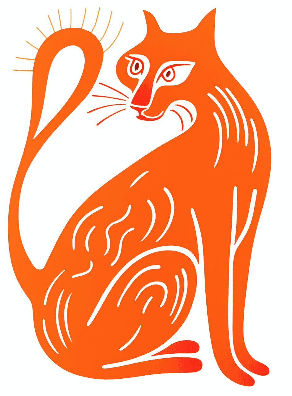 Cat 151 original repeating artwork