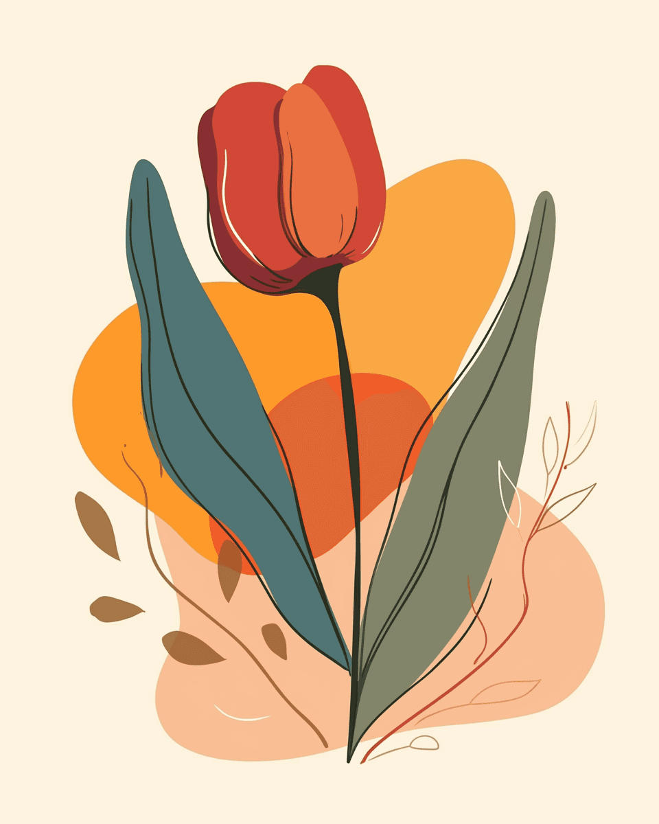 Tulip 098 original repeating artwork