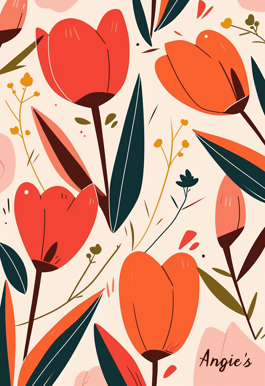 Tulip 118 original repeating artwork