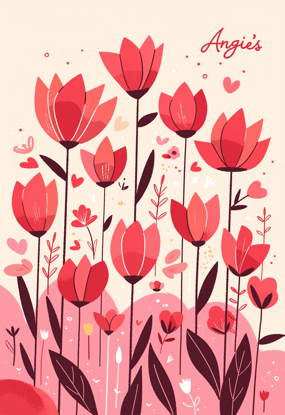 Tulip 078 original repeating artwork