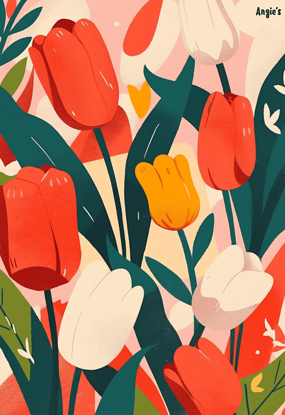Tulip 122 original repeating artwork