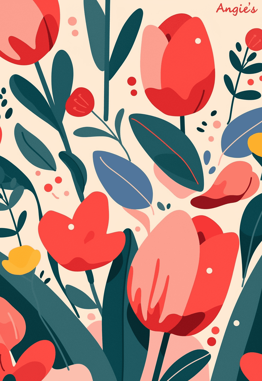 Tulip 104 original repeating artwork
